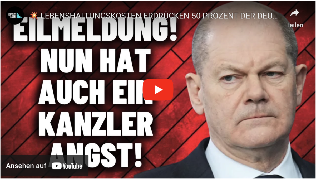 Eilmeldung: Nun hat auch ein Kanzler ANGST!