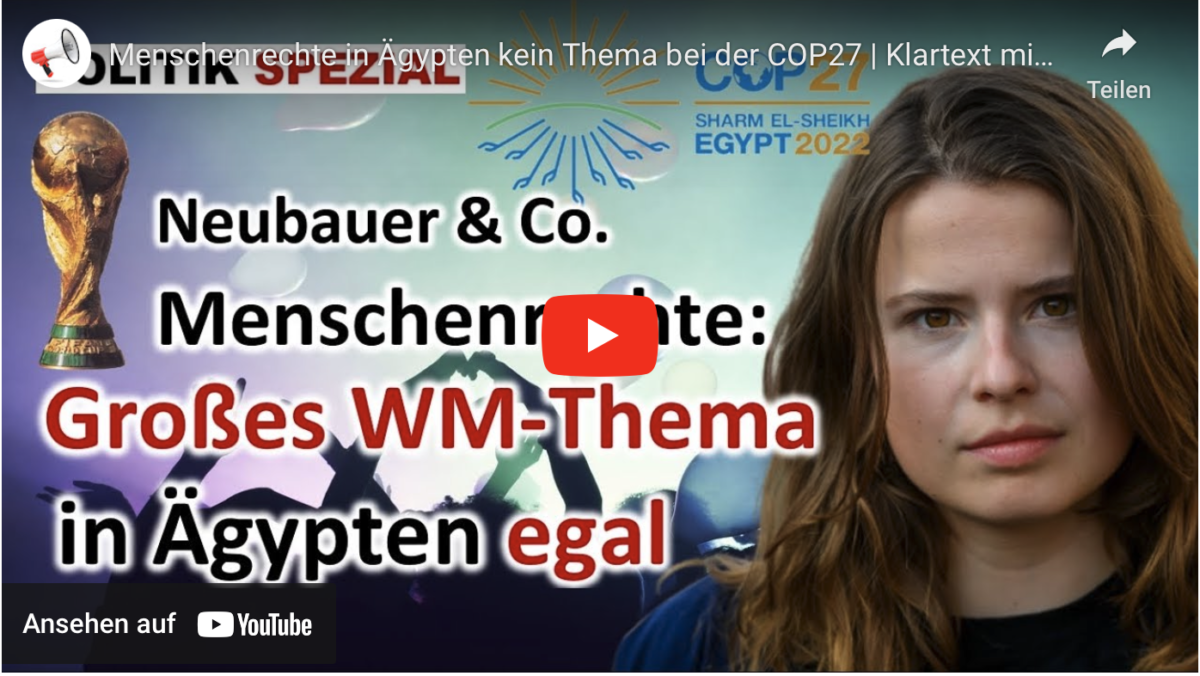 Menschenrechte in Ägypten kein Thema bei der COP27!