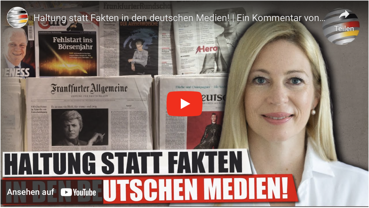 Haltung statt Fakten in den deutschen Medien!