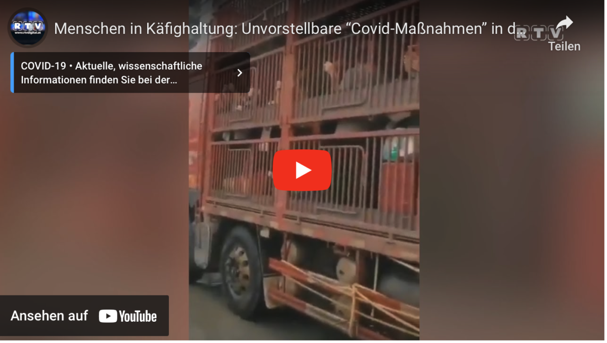 Menschen in Käfighaltung: Unvorstellbare “Covid-Maßnahmen” in der Diktatur China!