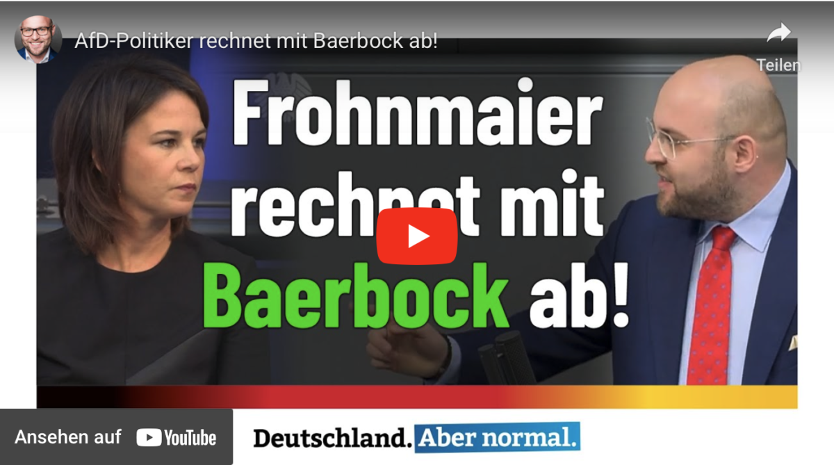AfD-Politiker rechnet mit Baerbock ab!