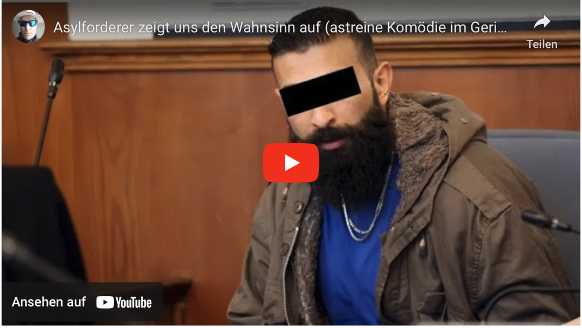Asylforderer zeigt uns den Wahnsinn auf (astreine Komödie im Gericht)