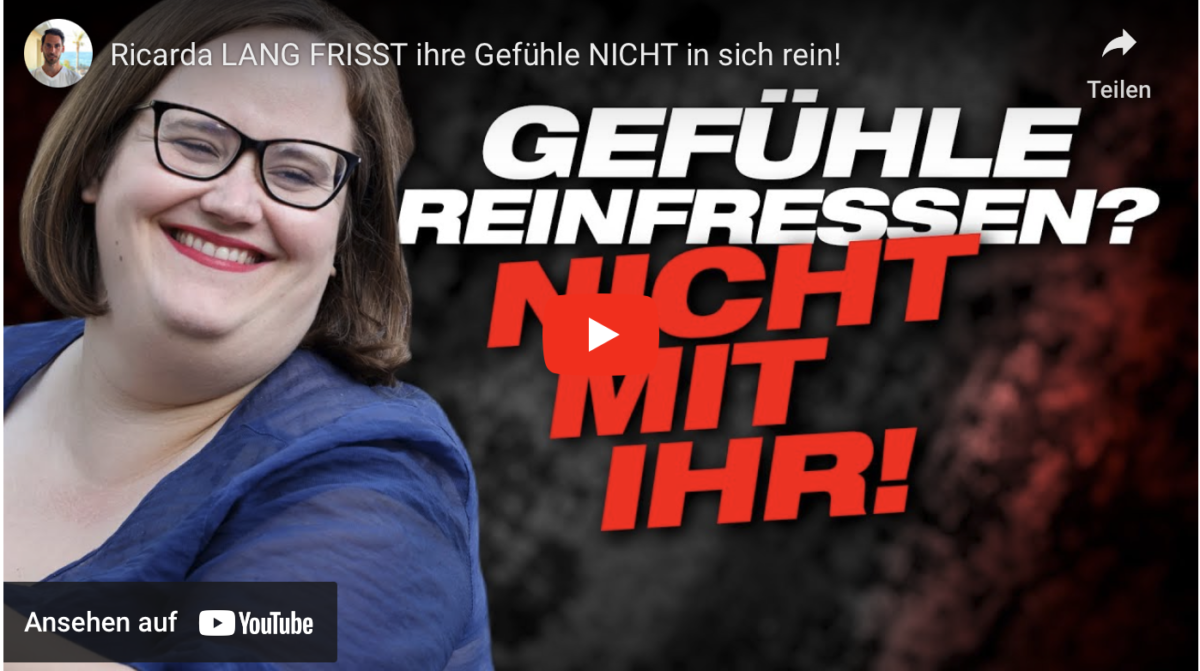 Ricarda LANG FRISST ihre Gefühle NICHT in sich rein!