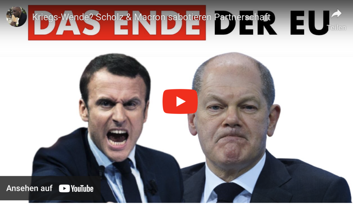 Kriegs-Wende? Scholz & Macron sabotieren Partnerschaft!