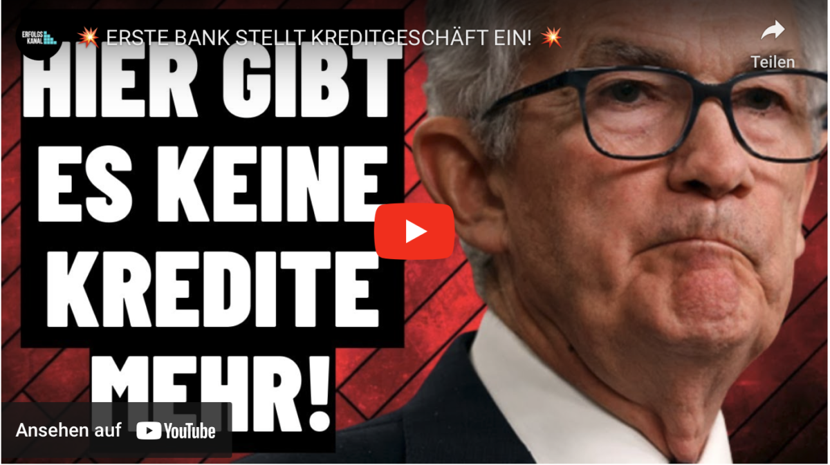 ERSTE BANK STELLT KREDITGESCHÄFT EIN!