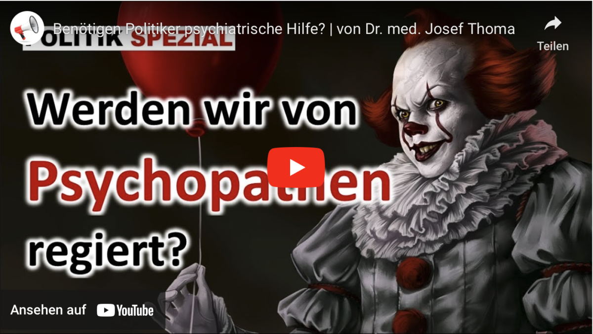 Benötigen Politiker psychiatrische Hilfe?