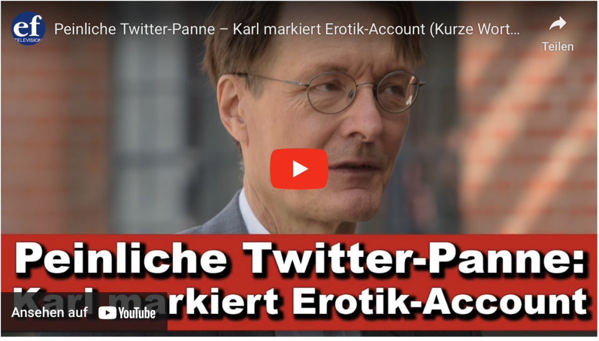 Peinliche Twitter-Panne – Karl markiert Erotik-Account (Kurze Wortmeldung)