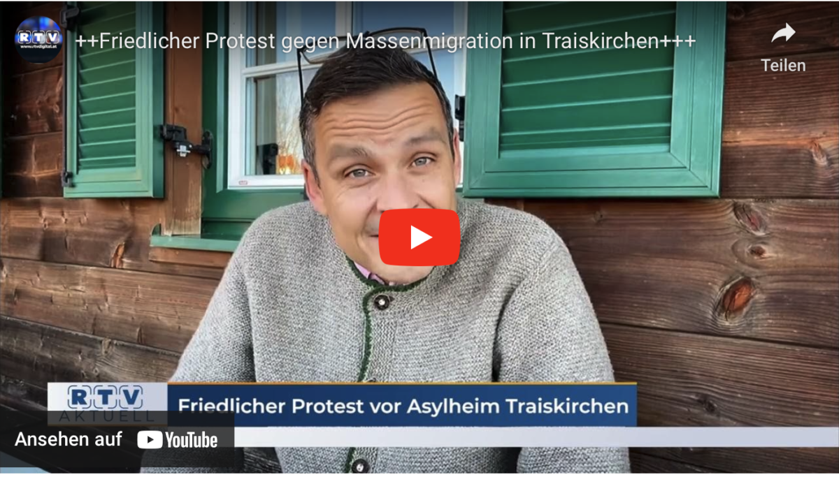 ++Friedlicher Protest gegen Massenmigration in Traiskirchen+++