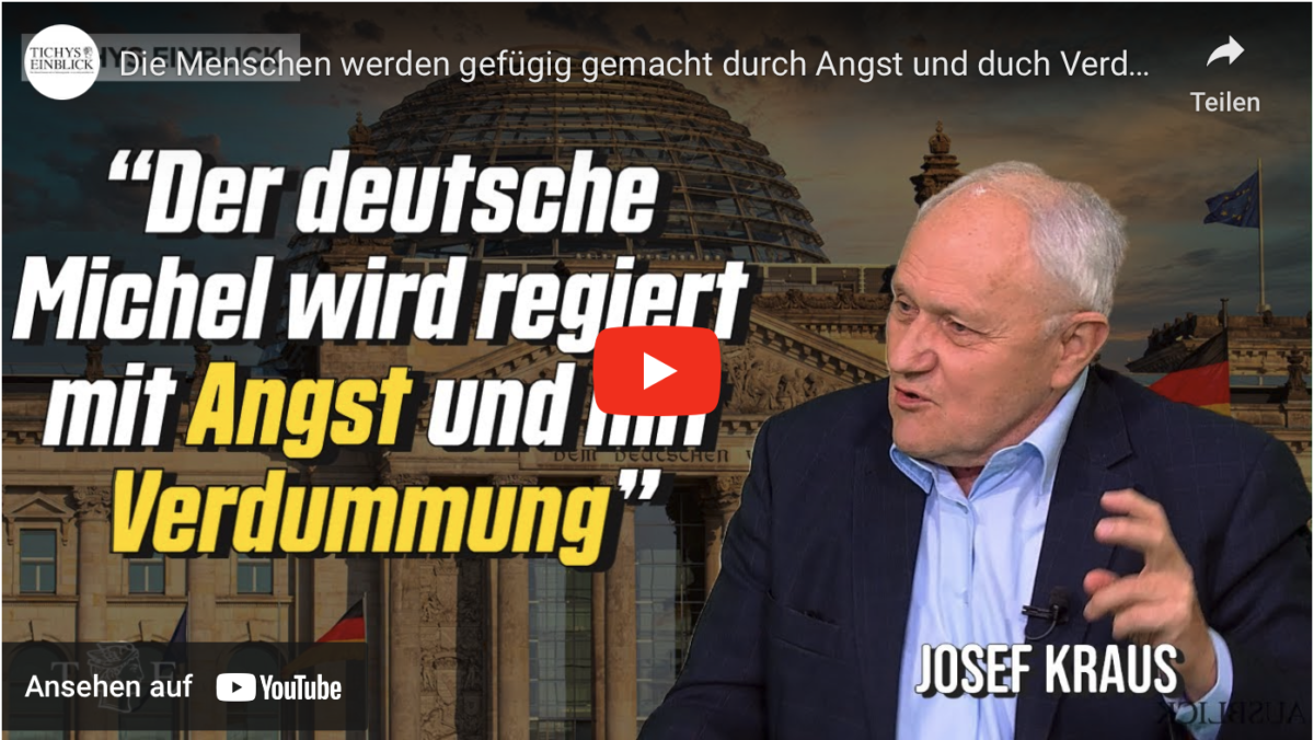 Die Menschen werden gefügig gemacht durch Angst und duch Verdummung!