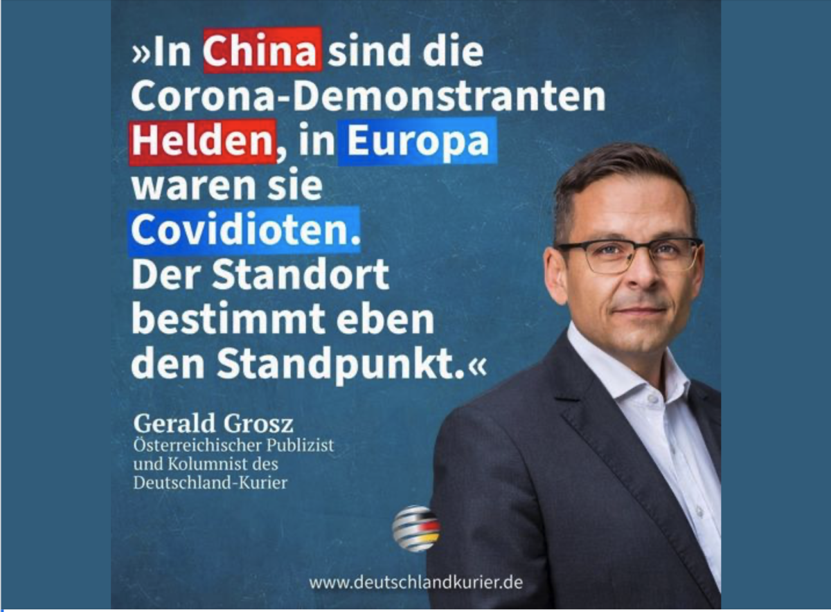 Paukenschlag: Heuchler Steinmeier setzt sich für Corona-Gegner in China ein und in Deutschland  lässt er sie bis heute bekämpfen!