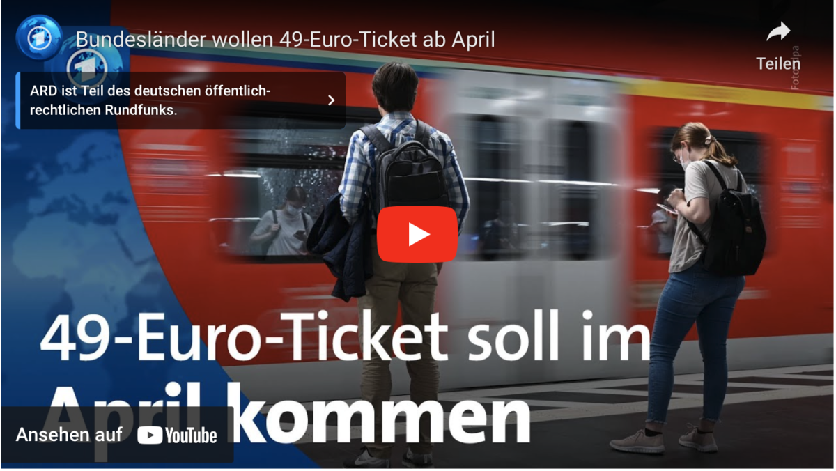 Das 49-Euro-Ticket soll erst im April kommen!