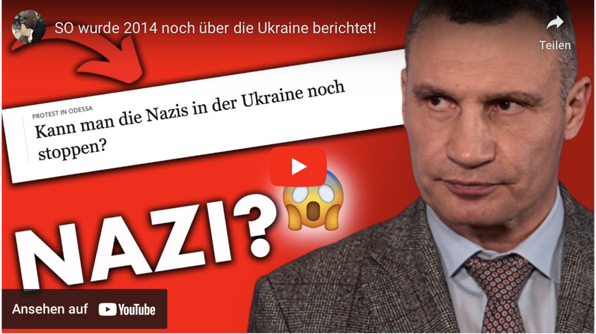 SO wurde 2014 noch über die Ukraine berichtet!