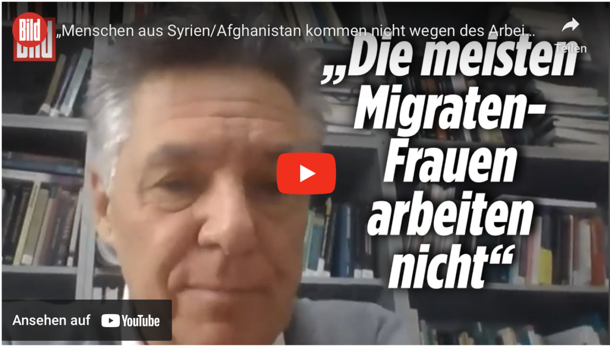 Facharbeiter-Report: „Menschen aus Syrien/Afghanistan kommen nicht wegen des Arbeitsmarktes“!