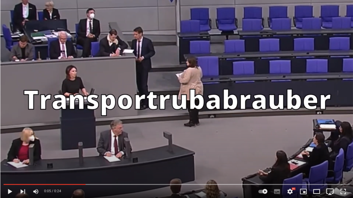Annalena Baerbock – „Transportrubabrauer“!