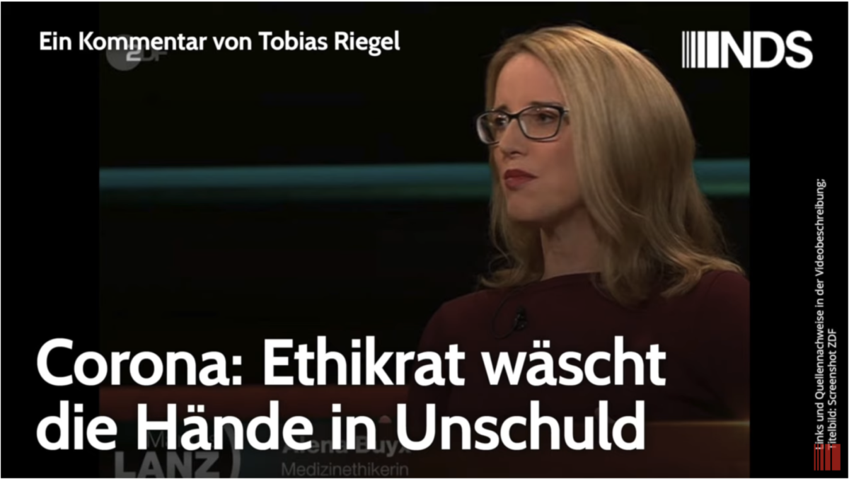 Corona: Ethikrat wäscht die Hände in Unschuld!