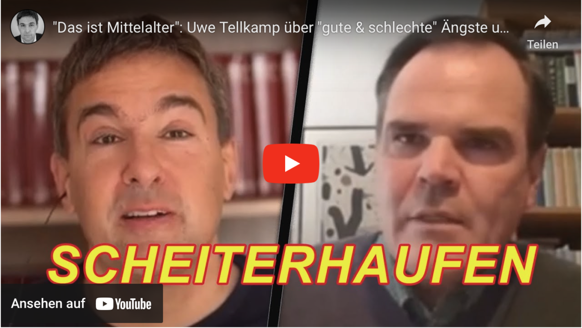 „Das ist Mittelalter“: Uwe Tellkamp über „gute & schlechte“ Ängste und den Umgang mit Zuwanderung!