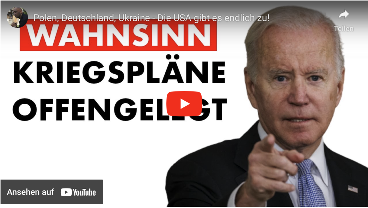 Polen, Deutschland, Ukraine – Die USA gibt es endlich zu!