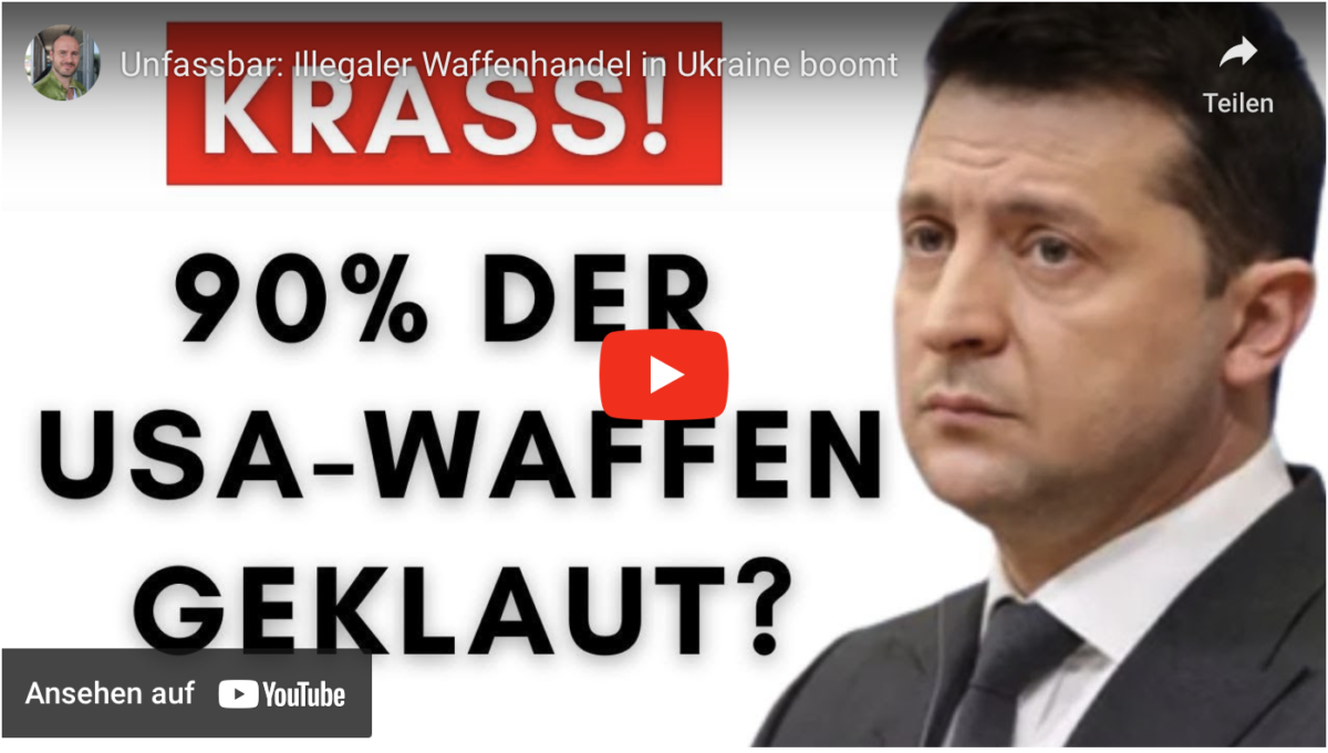 Unfassbar: Illegaler Waffenhandel in Ukraine boomt