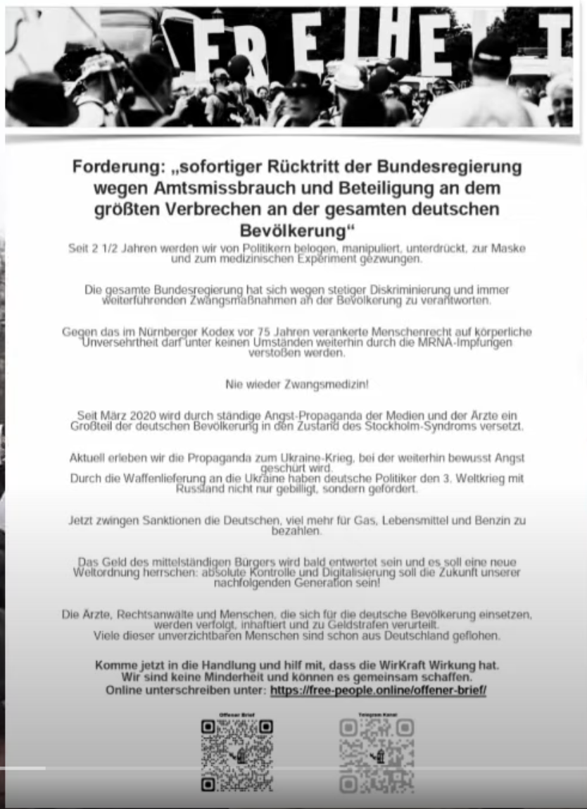 Erst China und jetzt Deutschland? 04.12.22 Plauen Volksversammlung