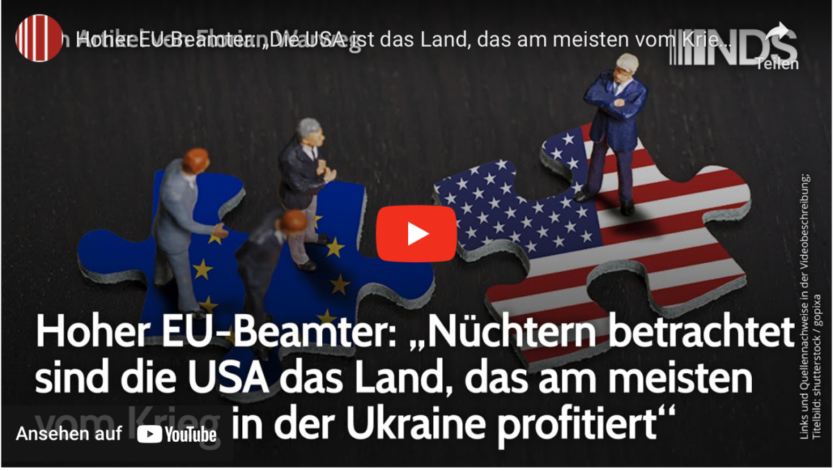 Hoher EU-Beamter: „Die USA ist das Land, das am meisten vom Krieg in der Ukraine profitiert“