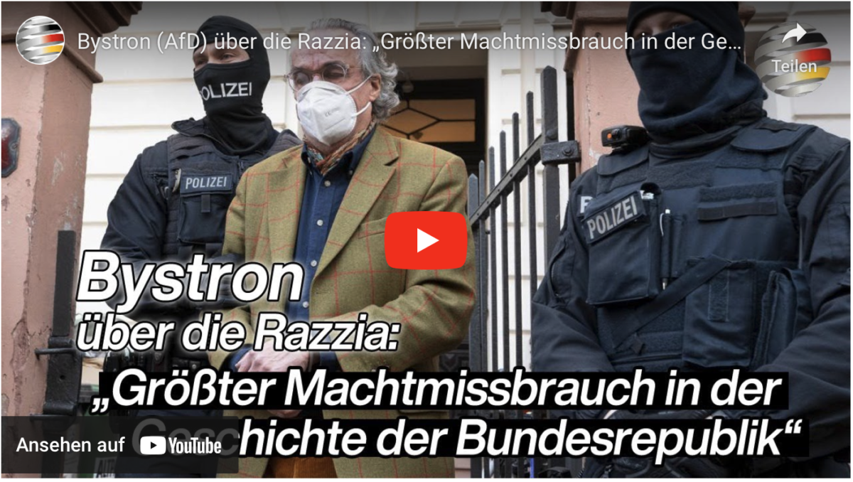 Bystron (AfD) über die Razzia: „Größter Machtmissbrauch in der Geschichte der Bundesrepublik!“