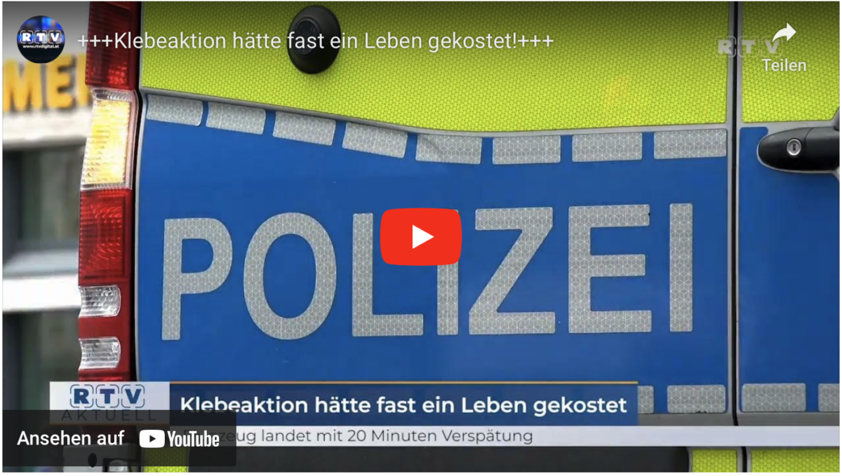 +++Klebeaktion in München hätte fast ein Leben gekostet!+++