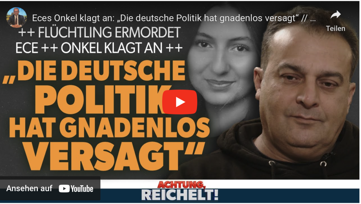 Eces Onkel klagt an: „Die deutsche Politik hat gnadenlos versagt“ // Flüchtling tötet Mädchen