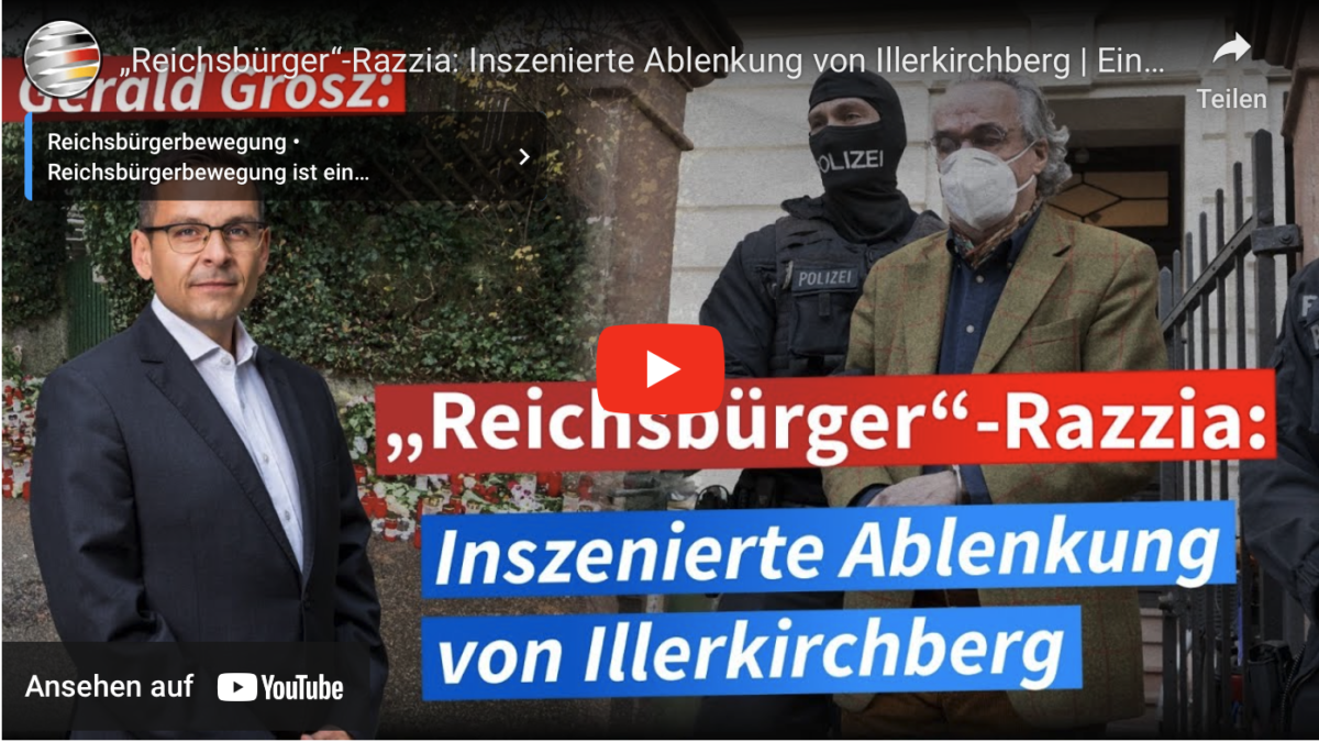 „Reichsbürger“-Razzia: Inszenierte Ablenkung von Illerkirchberg