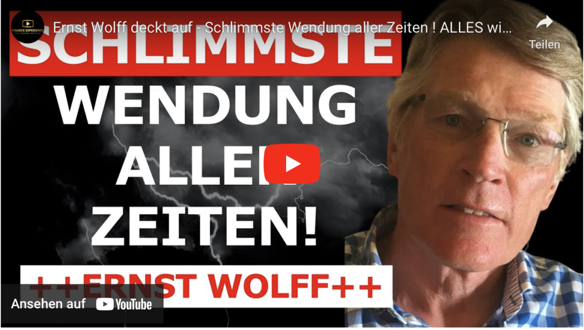 Ernst Wolff deckt auf – Schlimmste Wendung aller Zeiten ! ALLES wird GNADENLOS an die WAND gefahren!