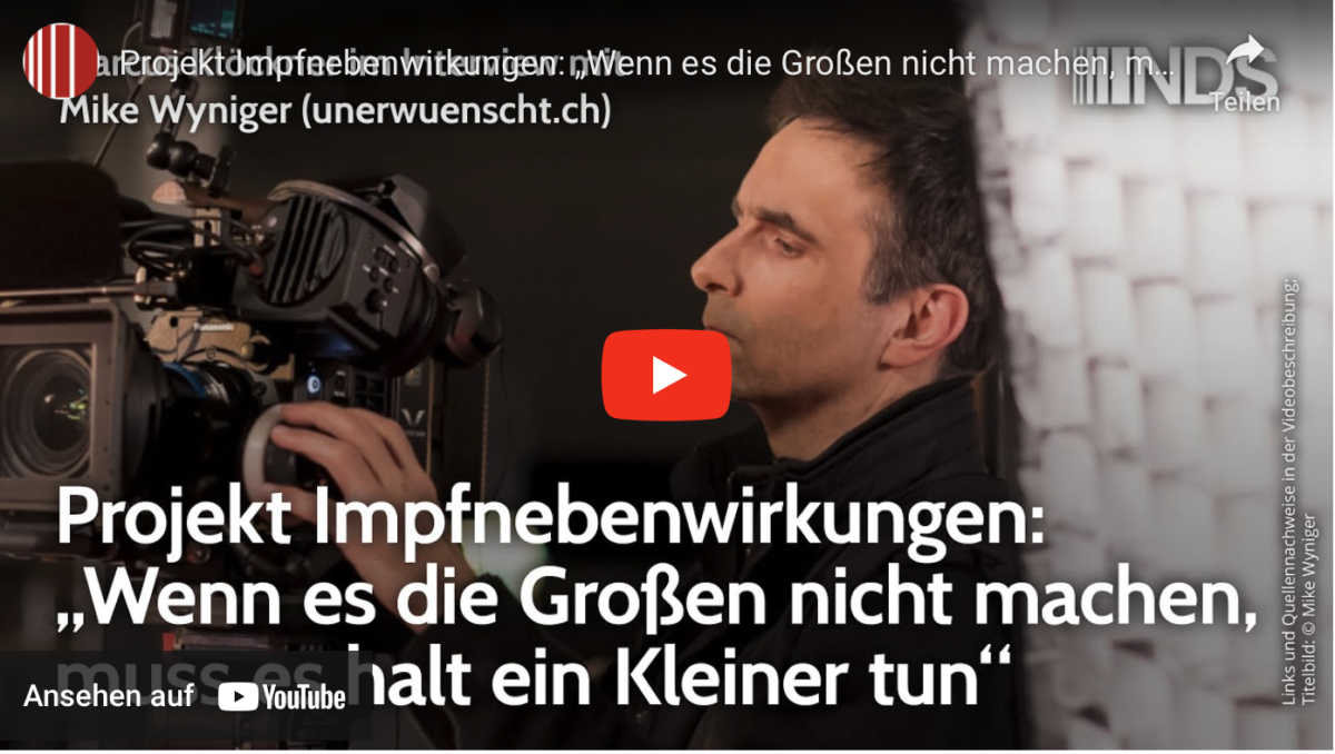 Projekt Impfnebenwirkungen: „Wenn es die Großen nicht machen, muss es halt ein Kleiner tun“!