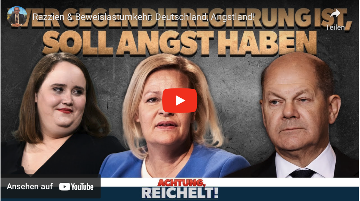 Razzien & Beweislastumkehr: Deutschland, Angstland!