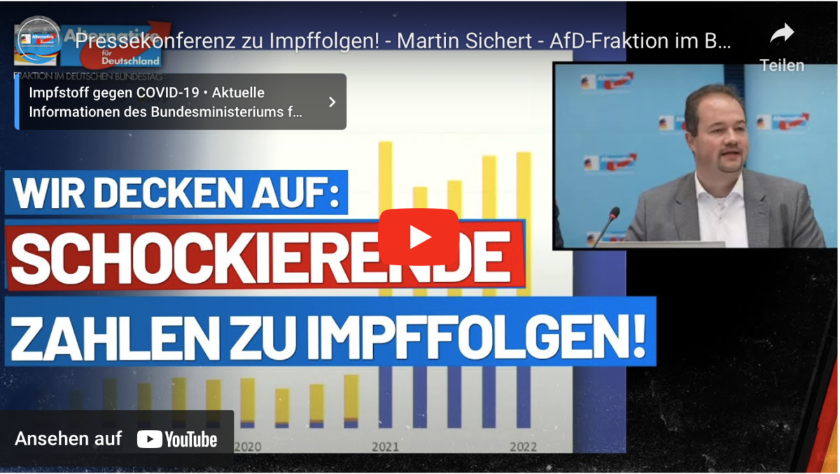 Pressekonferenz zu Impffolgen! – Martin Sichert – AfD-Fraktion im Bundestag!