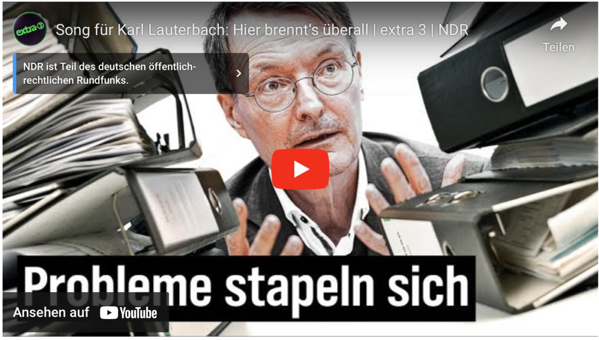 Song für Karl Lauterbach: Hier brennt‘s überall!