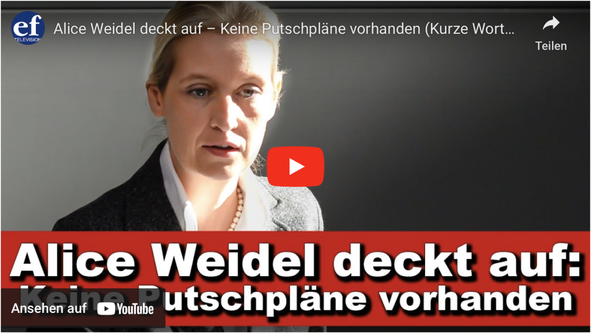 Alice Weidel deckt auf – Keine Putschpläne vorhanden!