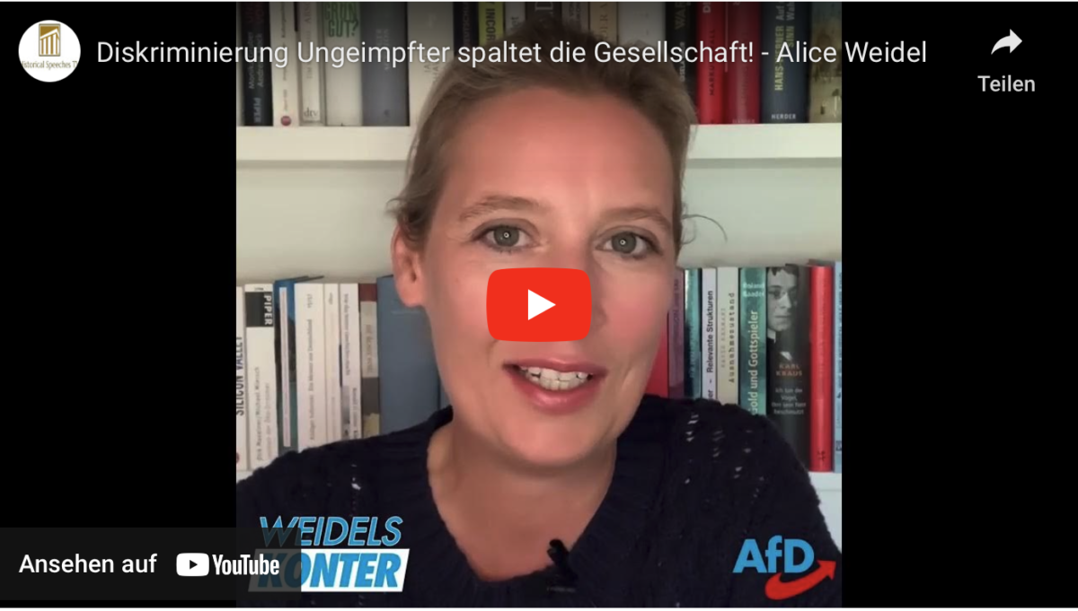 Diskriminierung Ungeimpfter spaltet die Gesellschaft!