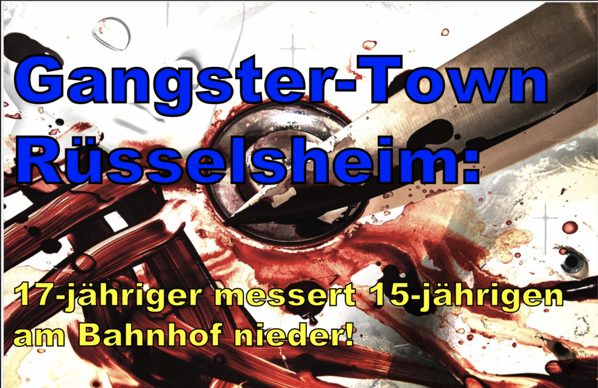 Gangster-Town Rüsselsheim: 17-jähriger messert 15-jährigen am Bahnhof nieder!