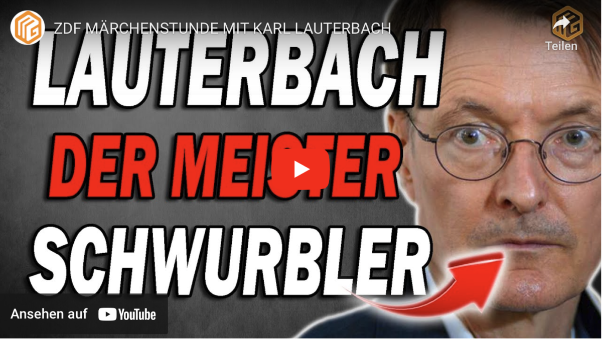 ZDF MÄRCHENSTUNDE MIT KARL LAUTERBACH!