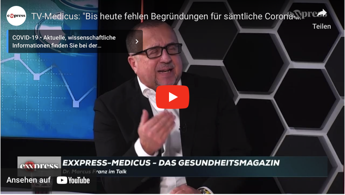 TV-Medicus: „Bis heute fehlen Begründungen für sämtliche Corona-Entscheidungen“