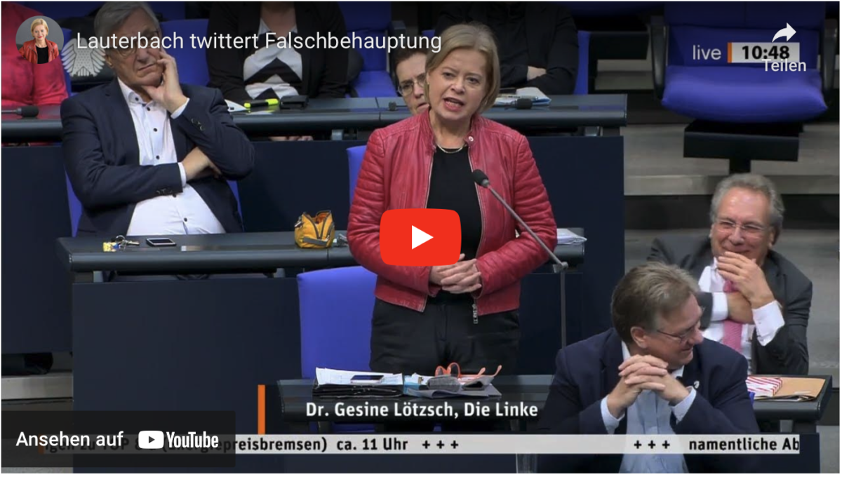Lauterbach twittert Falschbehauptung!