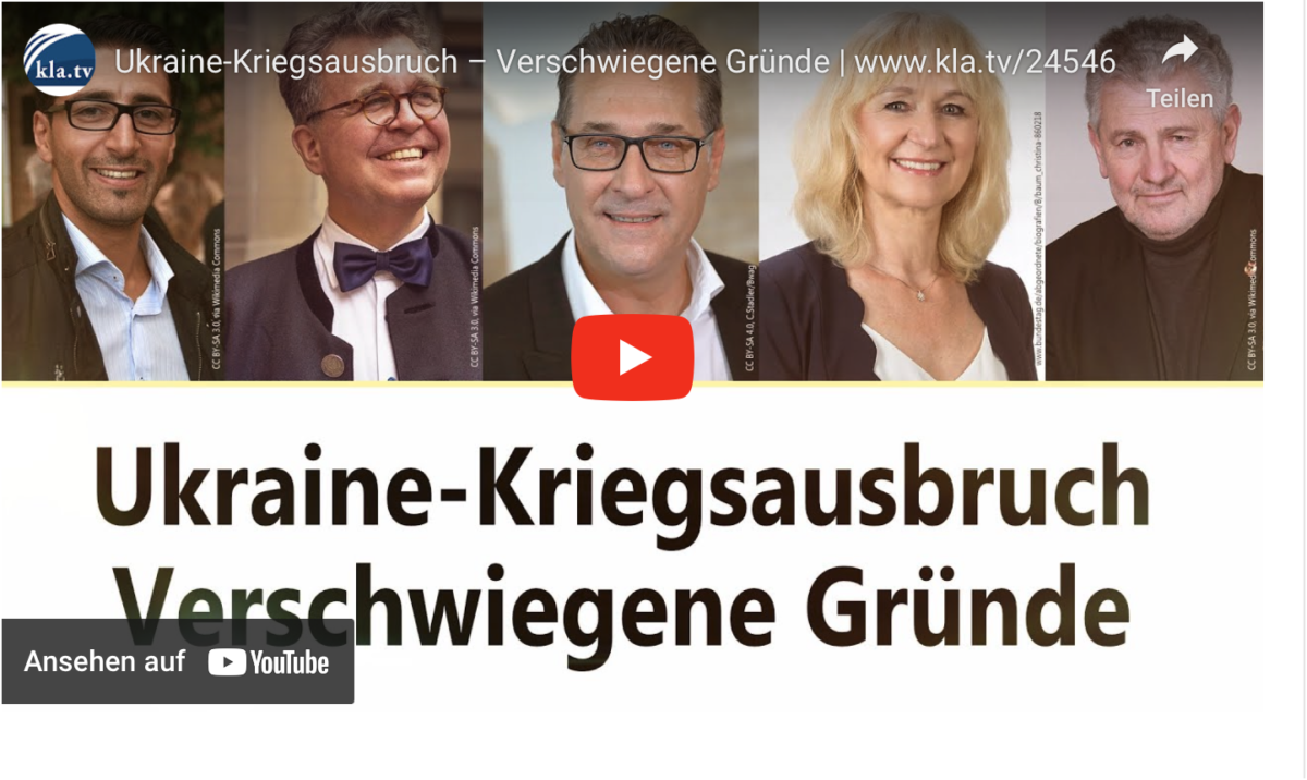 Ukraine-Kriegsausbruch – Verschwiegene Gründe!
