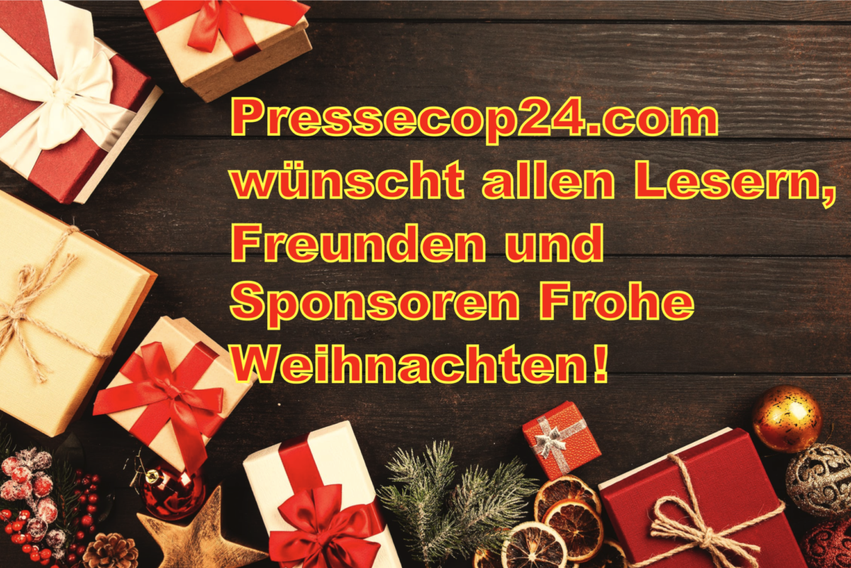 Pressecop24.com wünscht allen Lesern, Freunden und Sponsoren Frohe Weihnachten!