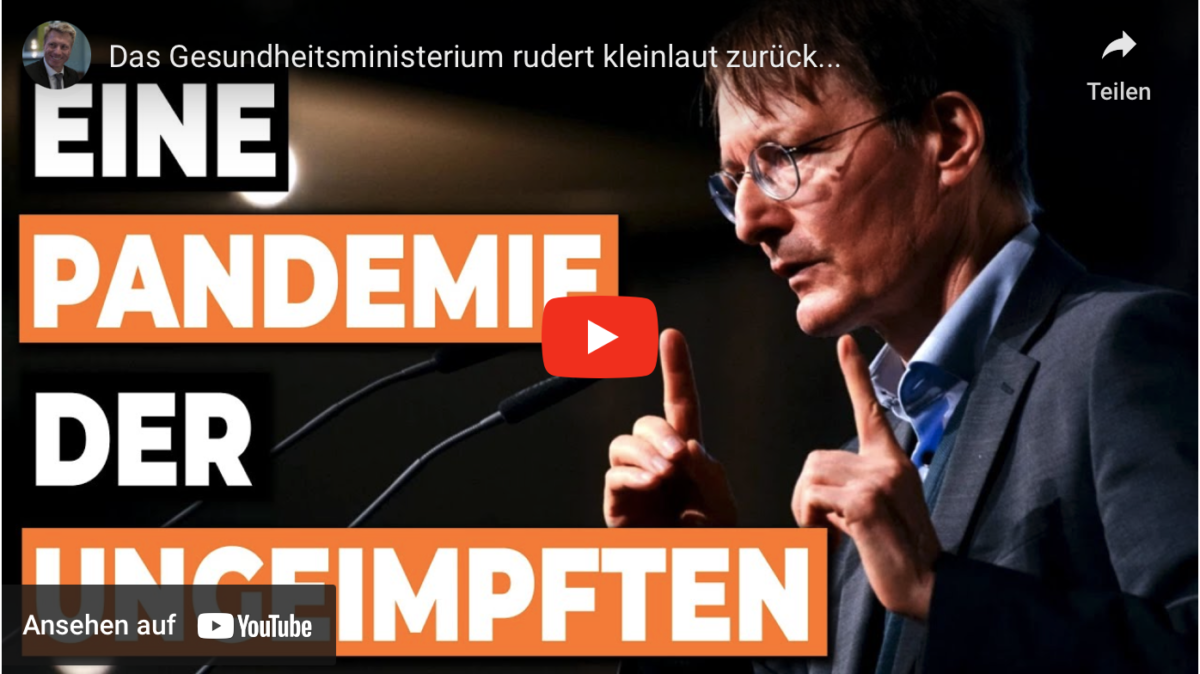 Das Gesundheitsministerium rudert kleinlaut zurück…