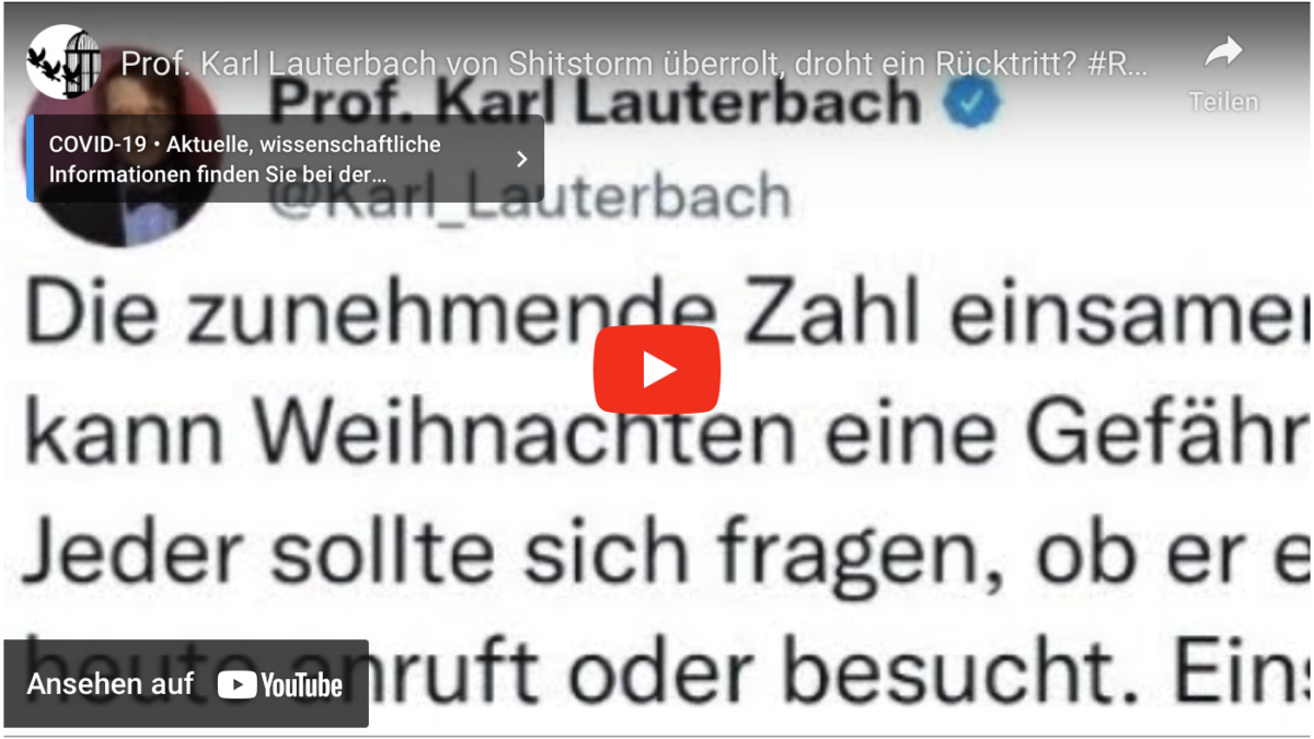 Prof. Karl Lauterbach von Shitstorm überrolt, droht ein Rücktritt? #RücktrittDerRegierung
