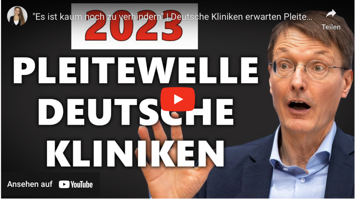 „Es ist kaum noch zu verhindern“ | Deutsche Kliniken erwarten Pleitewelle!
