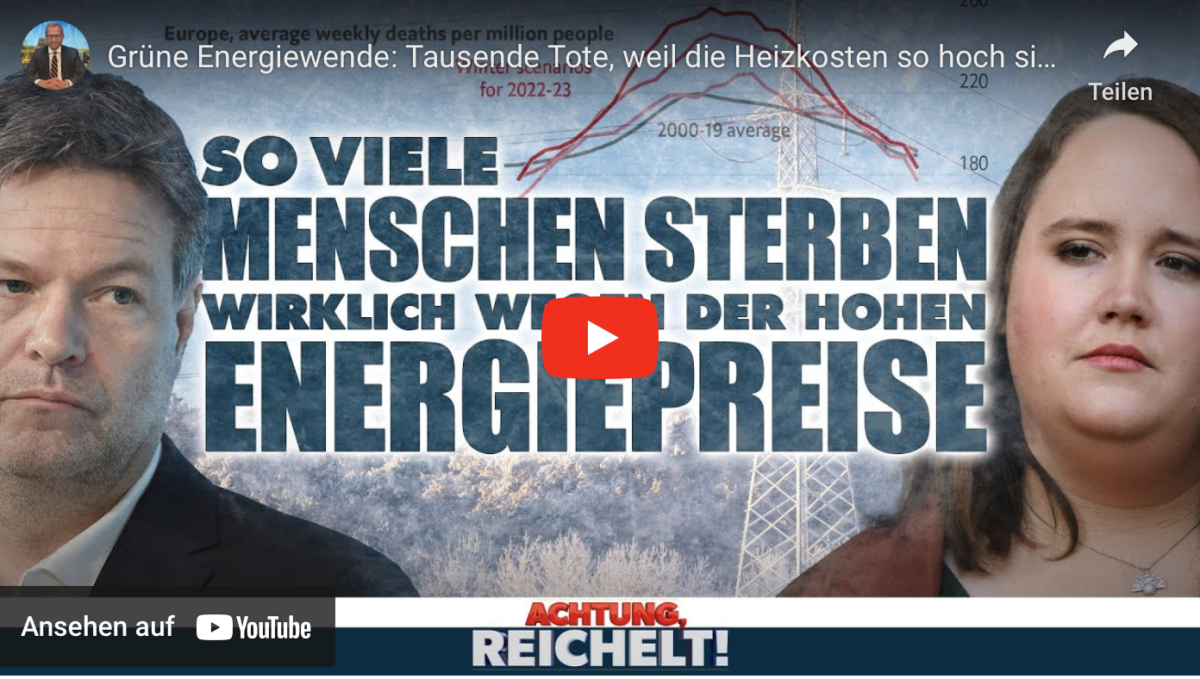 Grüne Energiewende: Tausende Tote, weil die Heizkosten so hoch sind!