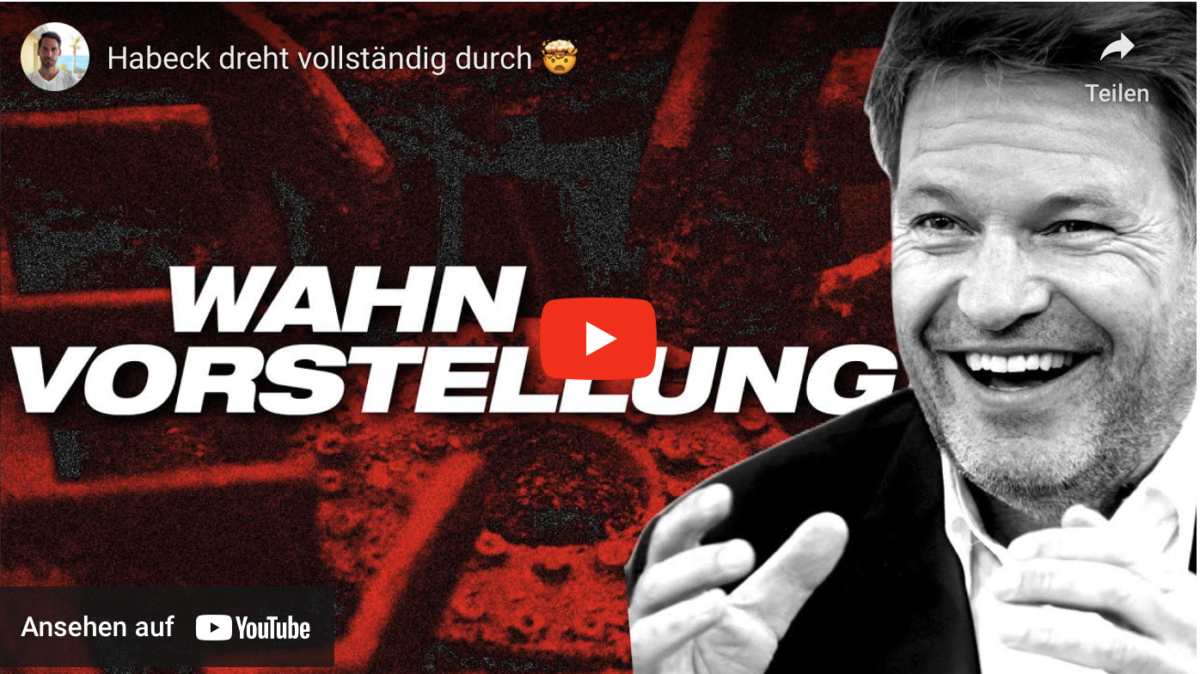 Wahnvorstellung: Kinderbuchautor Habeck (Grüne) dreht vollständig durch!