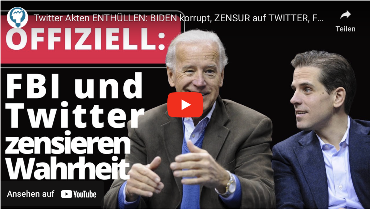 Twitter Akten ENTHÜLLEN: BIDEN korrupt, ZENSUR auf TWITTER, FBI verschweigt Wahrheit!