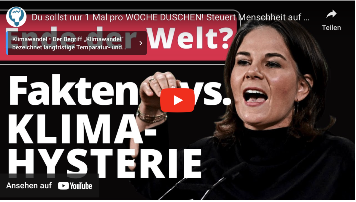 Du sollst nur 1 Mal pro WOCHE DUSCHEN! Steuert Menschheit auf ABGRUND ZU?