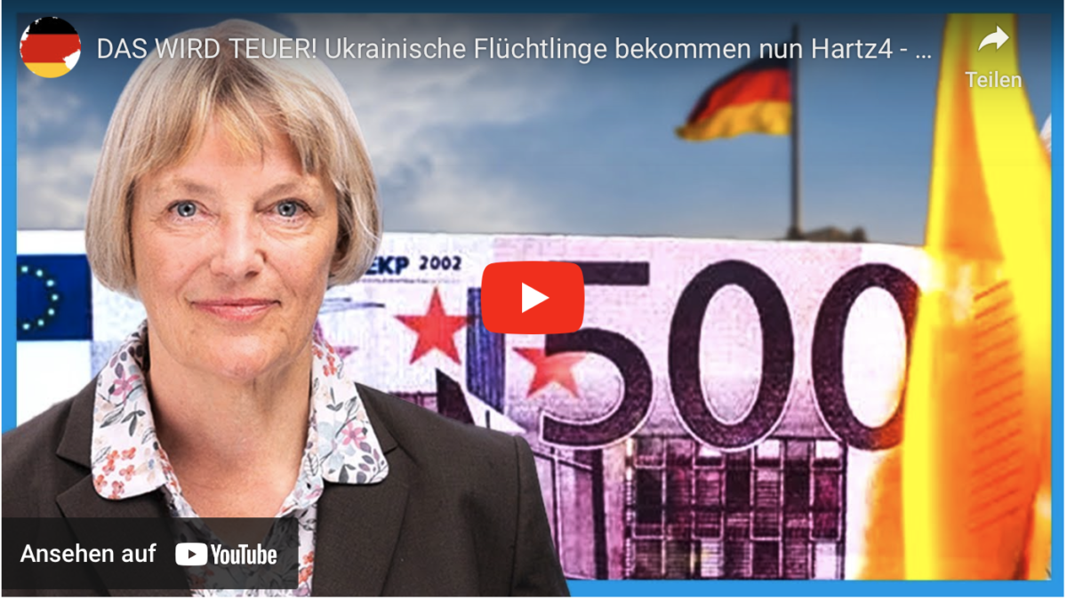 DAS WIRD TEUER! Ukrainische Flüchtlinge bekommen nun Hartz4