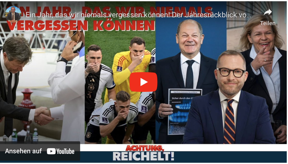 Ein Jahr, das wir niemals vergessen können! Der Jahresrückblick von Julian Reichelt!